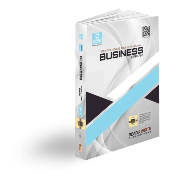 Article no. 121 O Level / IGCSE 121 Business Paper-1Topical Workbook Read & Write Publications