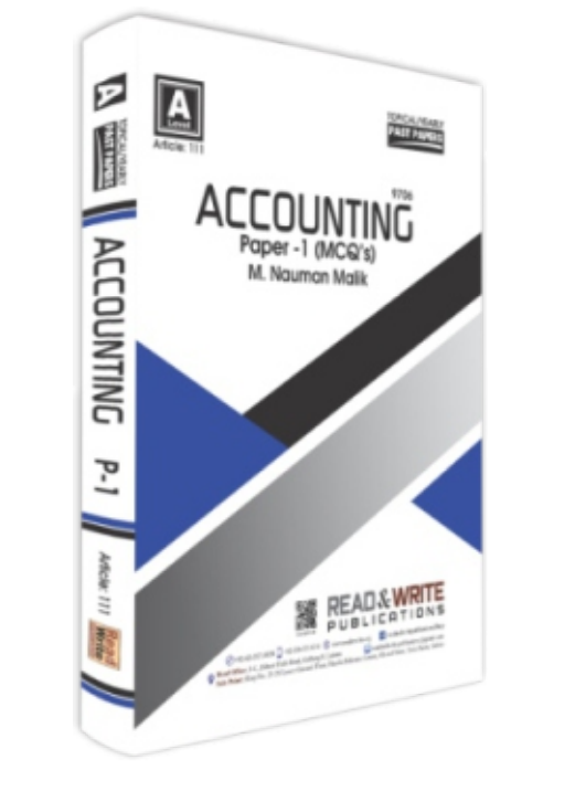 Article no. 111 A Level Accounting MCQ's Paper 1 Topical Past Papers Read & Write