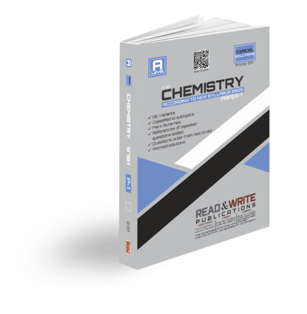 Article no. 231 As Level Chemistry Paper 1 (MCQ's) Topical Past Paper Read & Write