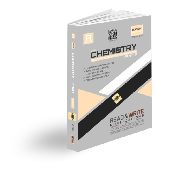 Article no.232 A Level Chemistry Paper 2 Topical Workbook Read & Write