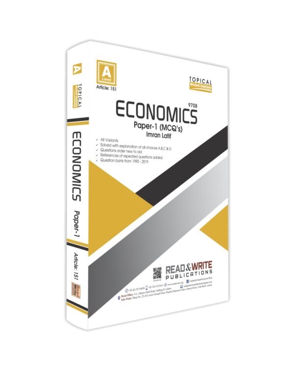 Aticle no. 151 As Level Economics Paper 1 MCQ's Topical Worked Solutions Imran Latif Read & Write