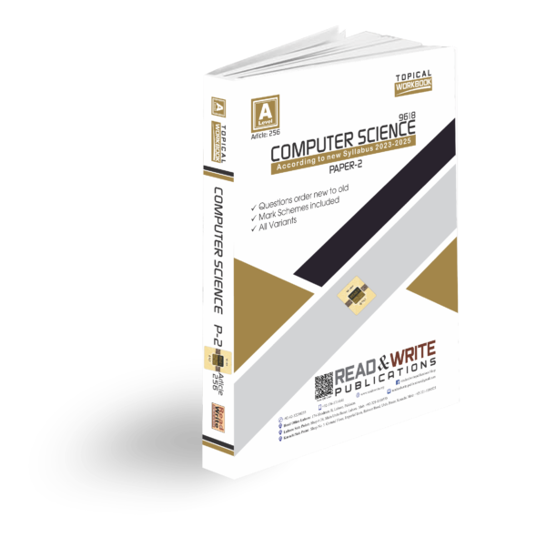 Article no, 256 A Level Computer Science Paper 2 Topical Workbook Read & Write